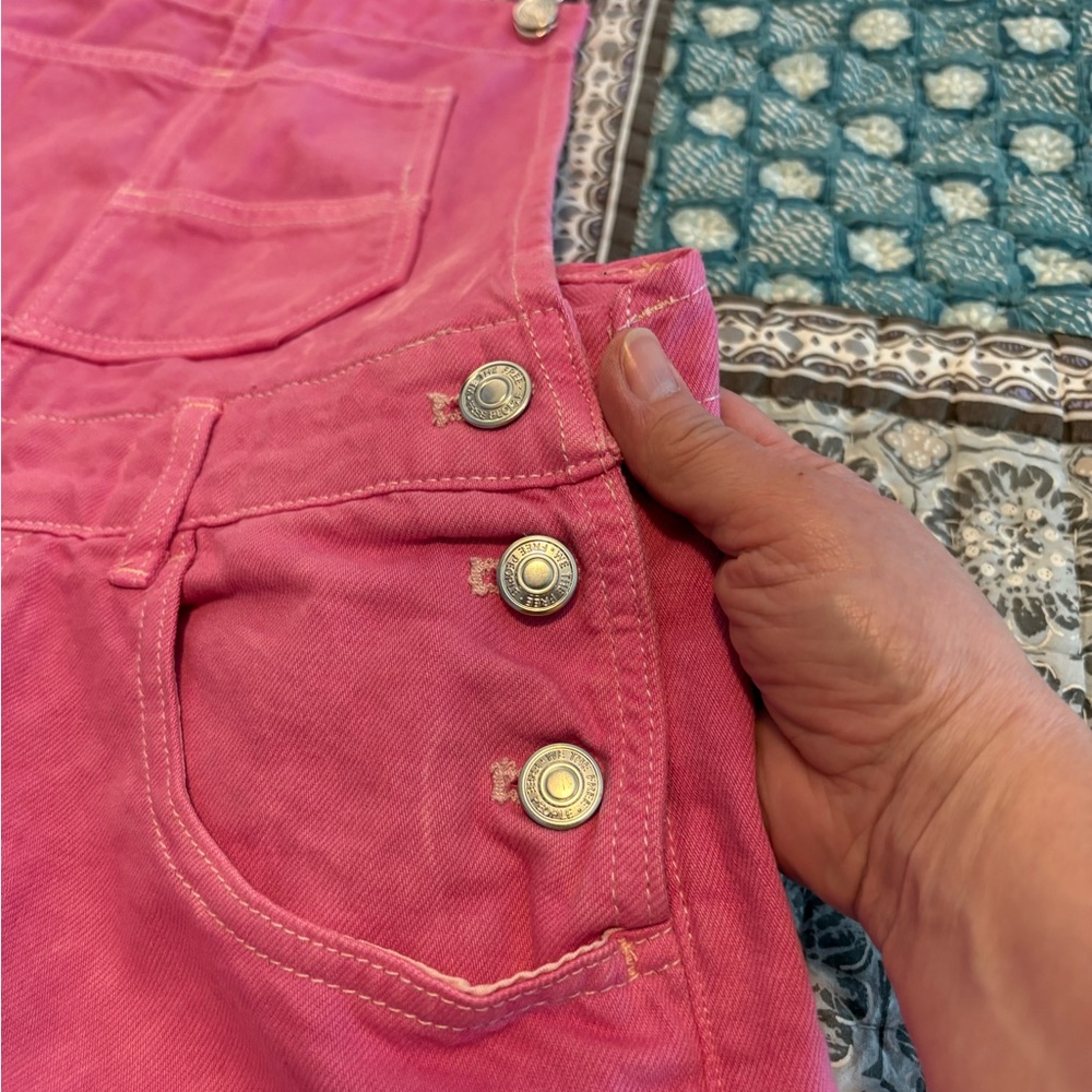 We the Free Ziggy Pink Overalls - Picture 5 of 11